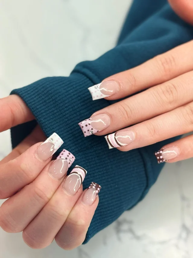 Sweet like chocolate, cute like polka dots 🍫🤍 
Book now at: https://gemmanailsspa.ca

Enjoying 20% off for grand opening 📣

#nails #nailart #naildesign #nailinspo #nailideas
