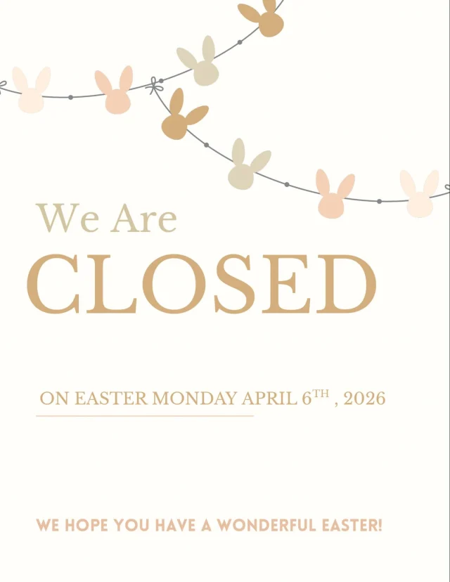 CLOSED FOR EASTER MONDAY 📌
In observance of Easter, we will be closed on Monday, April 6th ,
to allow our team time to rest, reflect, & celebrate with loved ones.
We will resume normal business hours the following day. Please schedule your holiday services accordingly 🕊️. Thank you for your continued support & understanding.
Wishing you a beautiful and blessed Easter
🐣🫶🏻❤️

Best,

The Gemma team ✨🥰